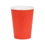 Χάρτινα ποτήρια κόκκινο ανοιχτό - 6τμχ.
