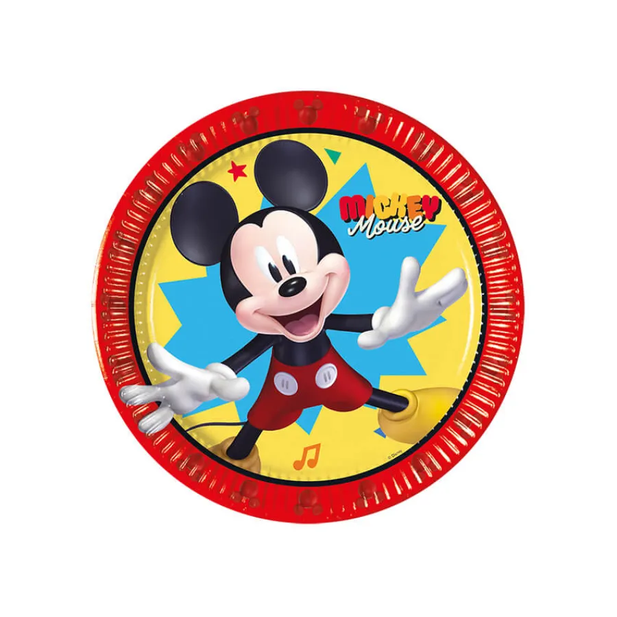 Χάρτινα πιάτα γλυκού Mickey - 8τμχ. Χάρτινα πιάτα γλυκού Mickey - 8τμχ.