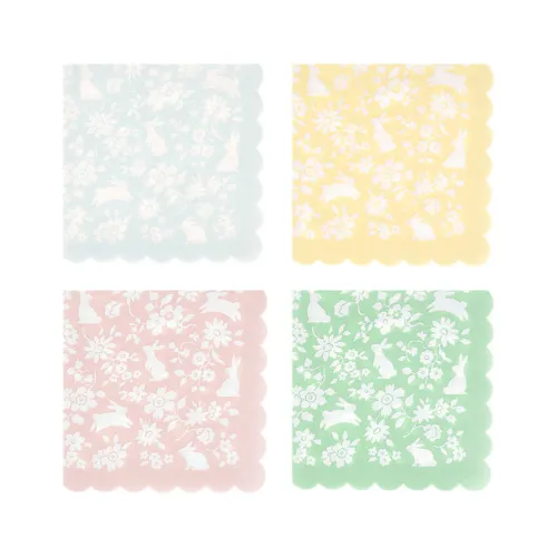 Χαρτοπετσέτες cocktail Ditsy Bunny - 16τμχ.