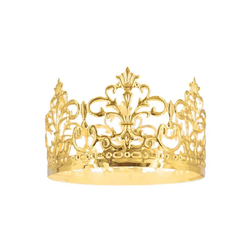 Διακόσμηση τούρτας Κορώνα μεταλλική χρυσή