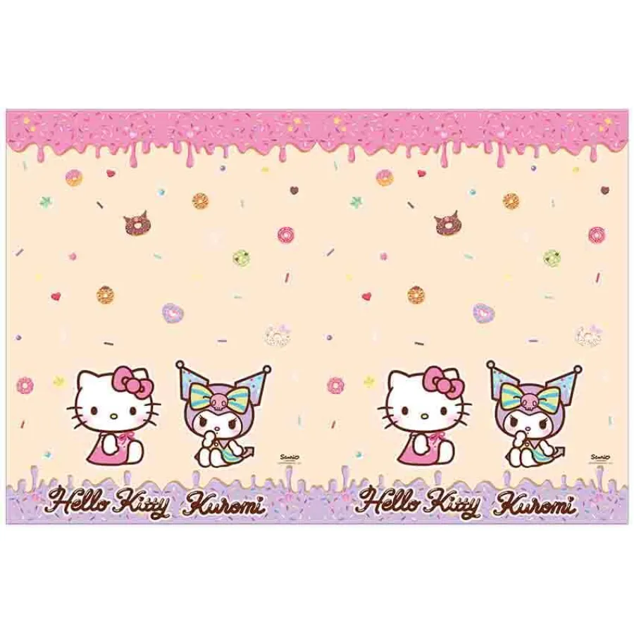 Τραπεζομάντηλο πλαστικό Hello Kitty & Kuromi