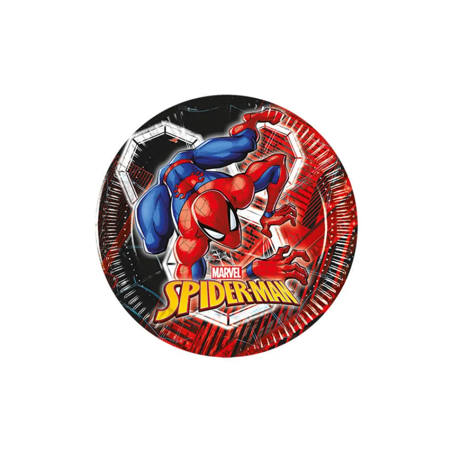 Χάρτινα πιάτα γλυκού Spider-Man World of Webs - 8τμχ.