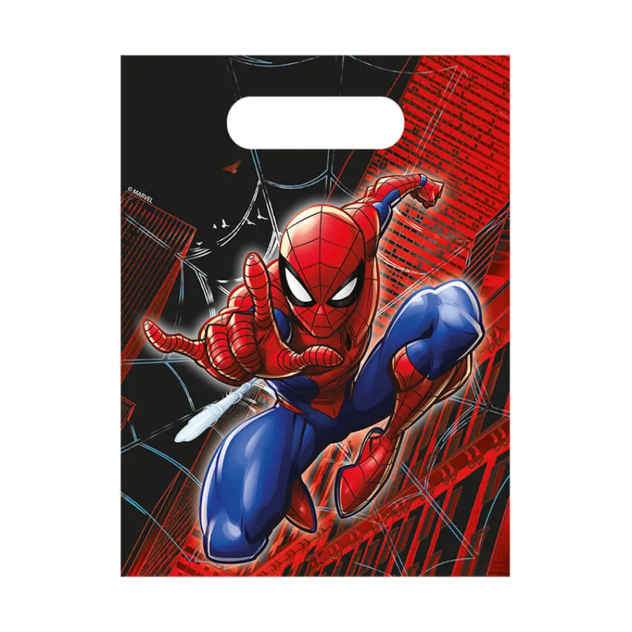 Σακουλάκια χάρτινα για δώρα Spider-Man World of Webs - 4τμχ.