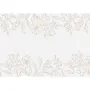 Runner τραπεζιού off-white με μπεζ λουλούδια
