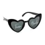 Γυαλιά καρδιές πλαστικά μαύρα ''Team Bride''