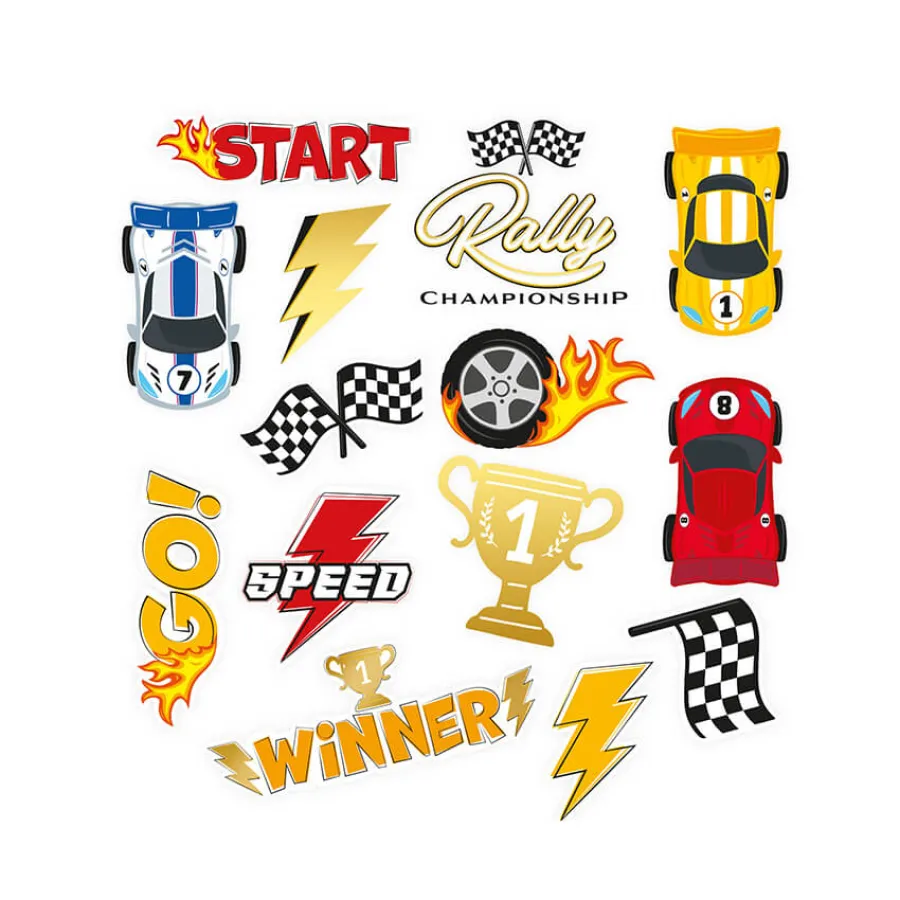 Τατουάζ για παιδιά Race Cars - 14τμχ.