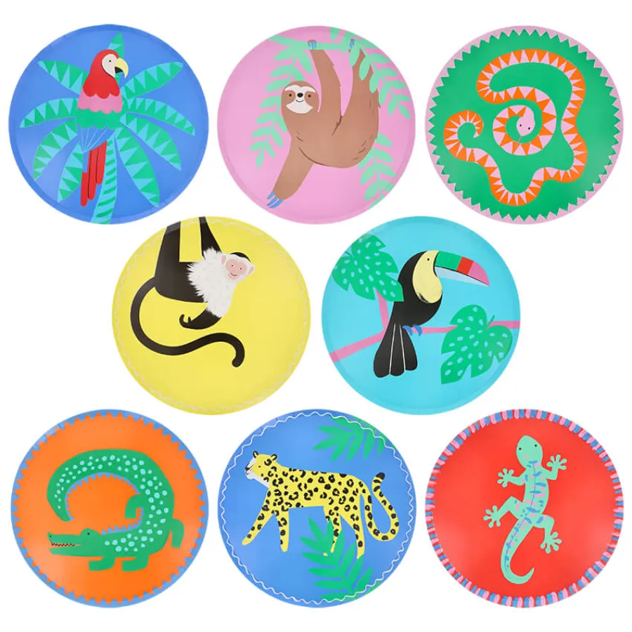 Χάρτινα πιάτα Jungle Jamboree - 8τμχ.