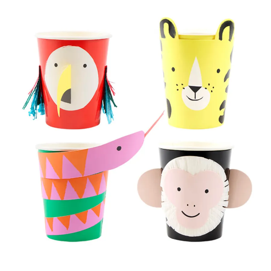 Χάρτινα ποτήρια Jungle Jamboree - 8τμχ.