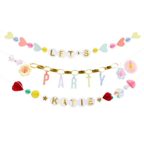 Γιρλάντες Charm Party - 3τμχ.