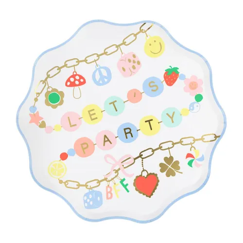 Χάρτινα πιάτα Charm Party - 8τμχ.