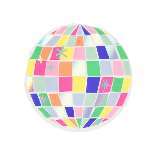 Χαρτοπετσέτες Disco Ball πολύχρωμες - 16τμχ.