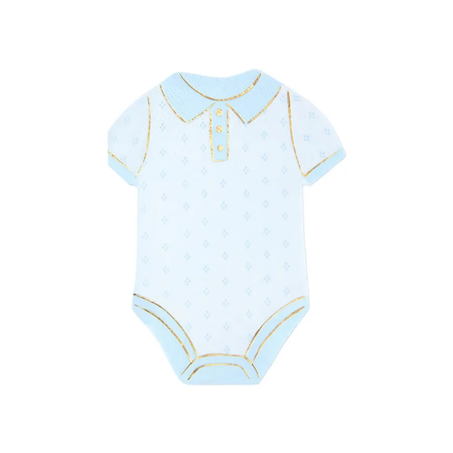 Χαρτοπετσέτες Κορμάκι μωρού σιέλ - 10τμχ.