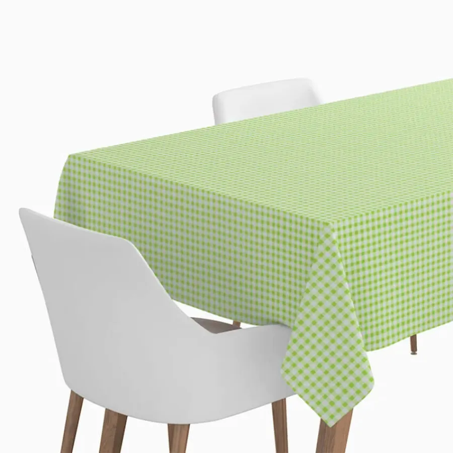 Τραπεζομάντηλο χάρτινο καρό λαχανί