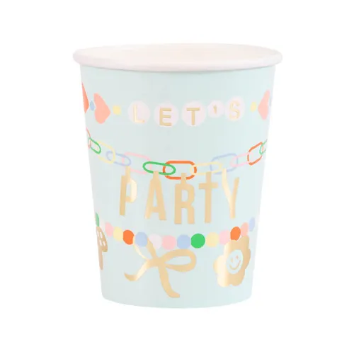 Χάρτινα ποτήρια Charm Party - 8τμχ.