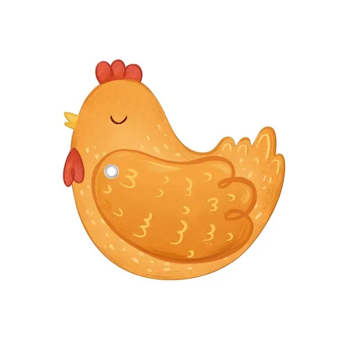 Προσκλήσεις για πάρτυ - Κοτούλα - 6τμχ.