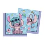Χαρτοπετσέτες Stitch & Angel λιλά - 20τμχ.