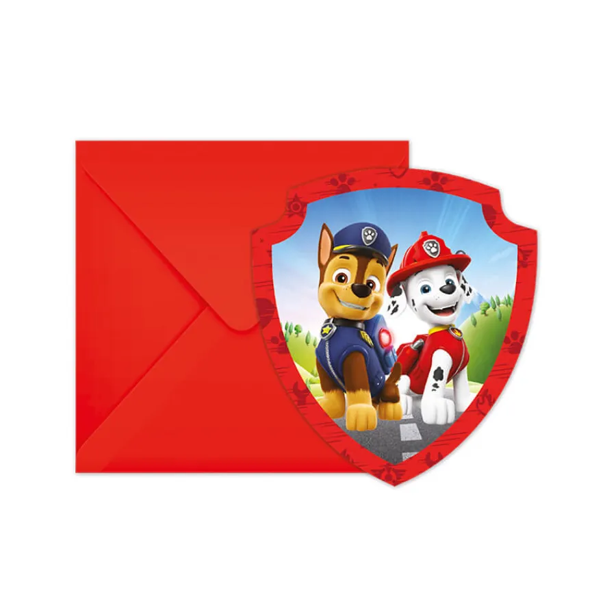 Προσκλήσεις για πάρτυ Paw Patrol Rescue Heroes - 6τμχ.