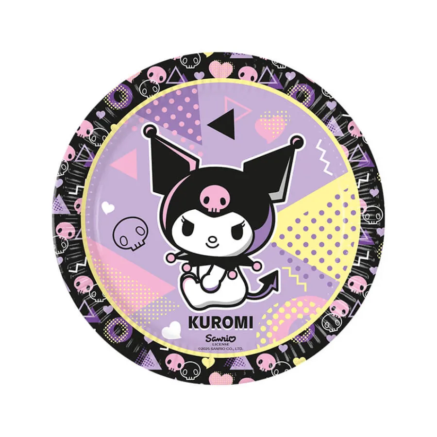Χάρτινα πιάτα Kuromi Pop Art - 8τμχ.