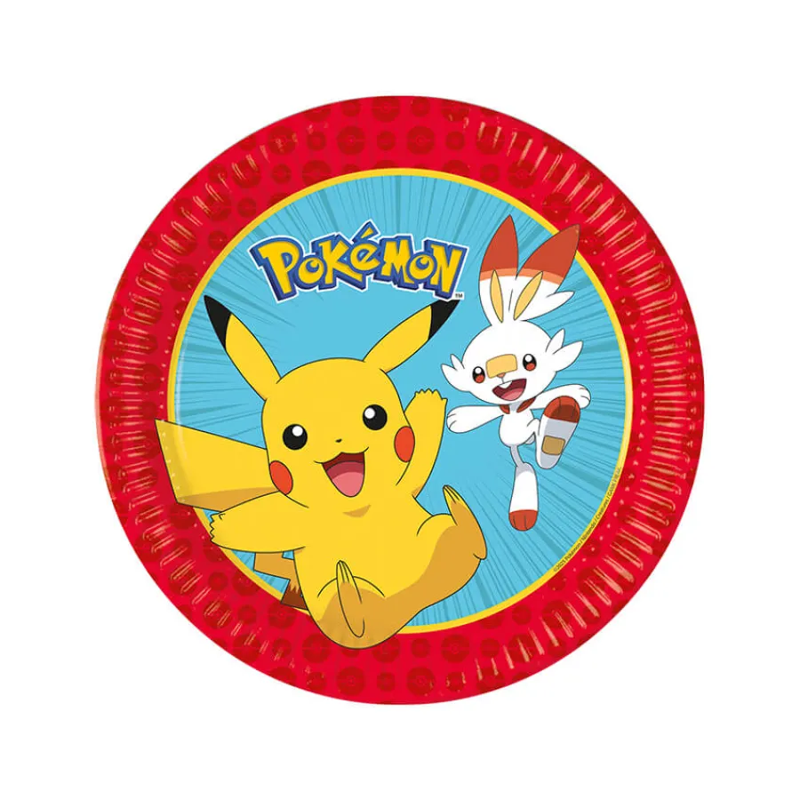 Χάρτινα πιάτα Pokemon - 8τμχ.