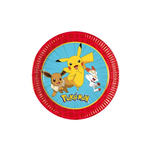 Χάρτινα πιάτα γλυκού Pokemon - 8τμχ.
