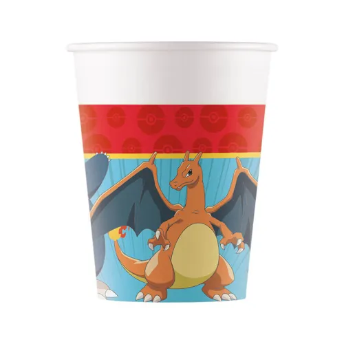 Χάρτινα ποτήρια Pokemon - 8τμχ.
