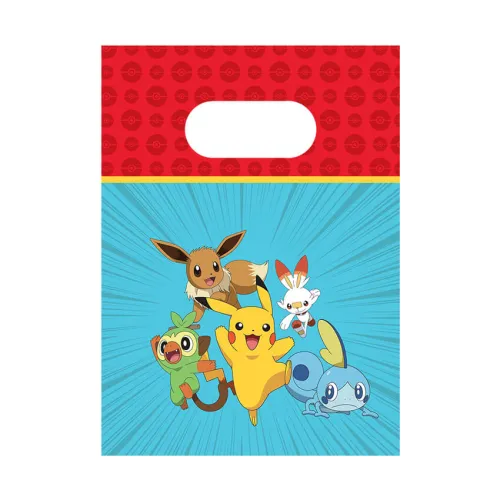 Σακουλάκια χάρτινα για δώρα Pokemon - 4τμχ.