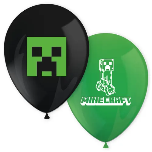 Μπαλόνια latex Minecraft - 8τμχ.